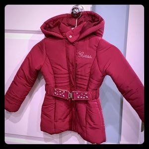 Girls size 6 Guess winter coat